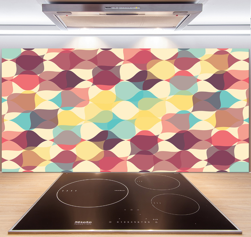 Cooker splashback Geometric background