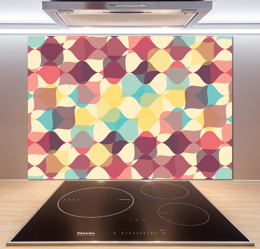 Cooker splashback Geometric background