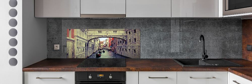 Glass splashback Venice Italy