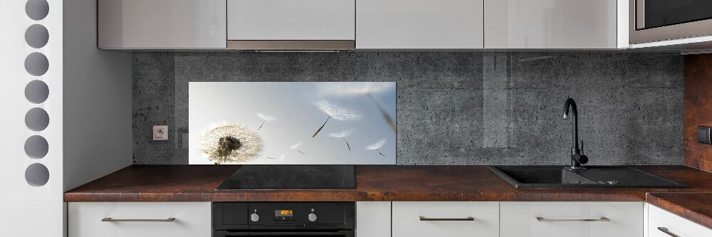 Cooker splashback Dandelion