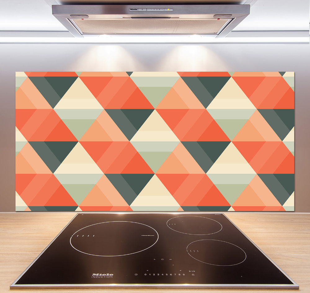 Cooker splashback Geometric background