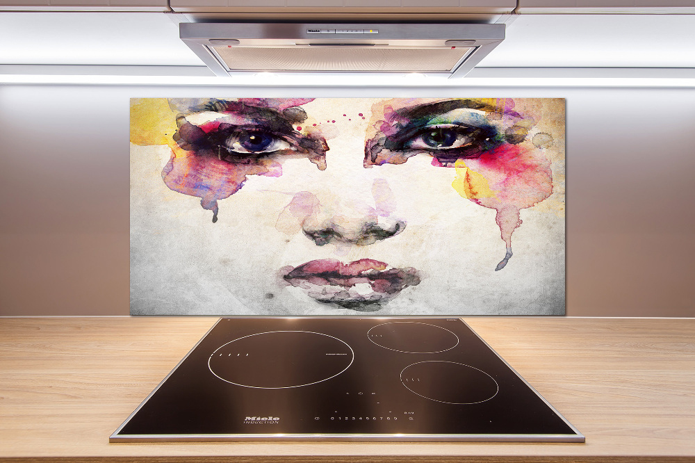 Kitchen splashback Portrait of a woman