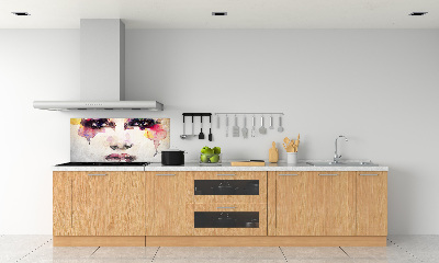 Kitchen splashback Portrait of a woman