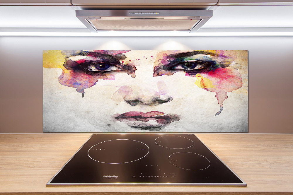 Kitchen splashback Portrait of a woman