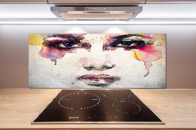 Kitchen splashback Portrait of a woman