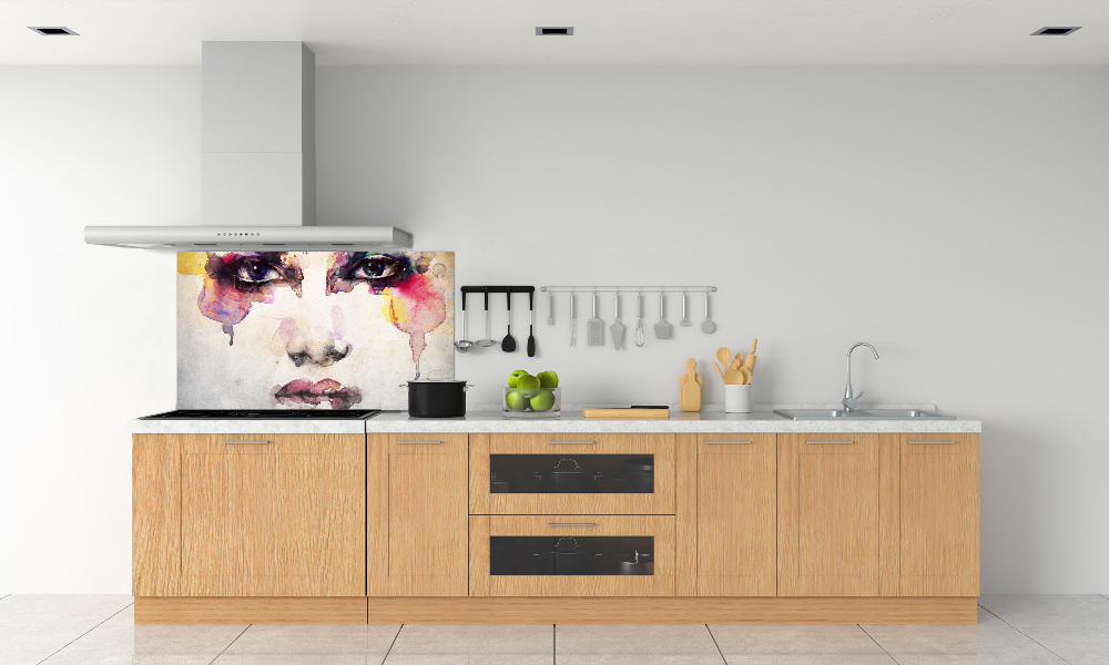 Kitchen splashback Portrait of a woman