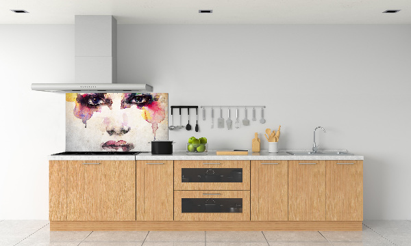 Kitchen splashback Portrait of a woman