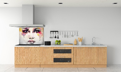 Kitchen splashback Portrait of a woman