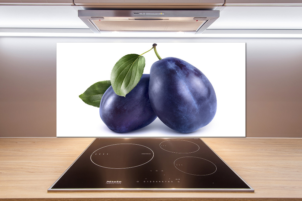 Kitchen splashback Plums