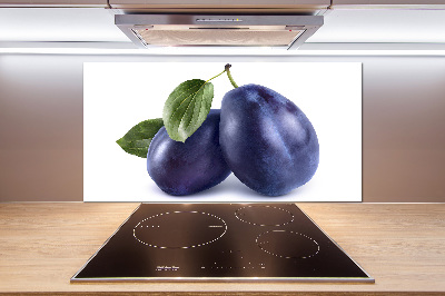 Kitchen splashback Plums