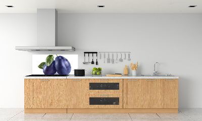 Kitchen splashback Plums