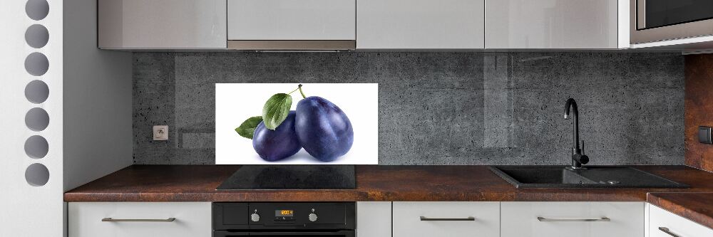 Kitchen splashback Plums