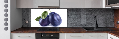 Kitchen splashback Plums