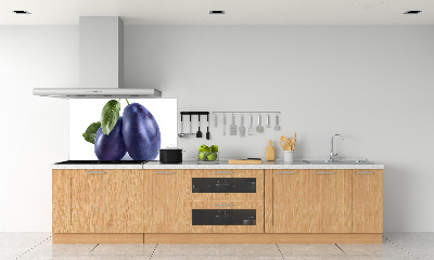 Kitchen splashback Plums