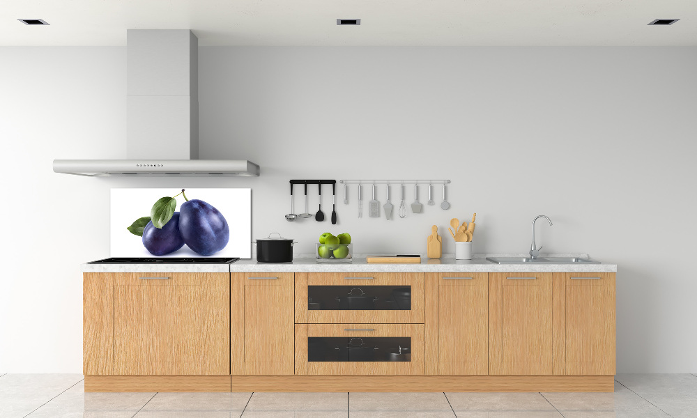 Kitchen splashback Plums