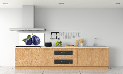 Kitchen splashback Plums