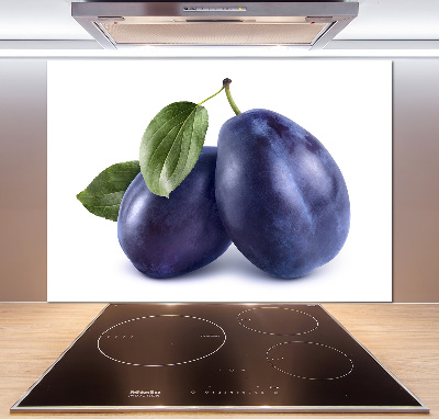 Kitchen splashback Plums