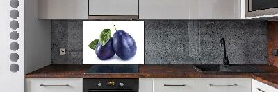 Kitchen splashback Plums