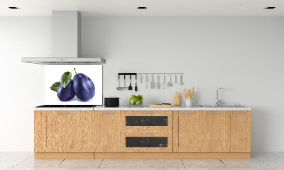 Kitchen splashback Plums