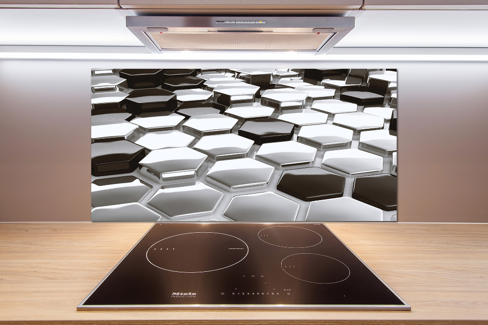 Kitchen splashback 3D abstraction