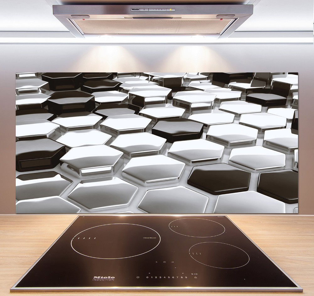 Kitchen splashback 3D abstraction