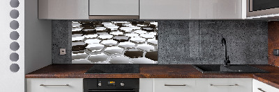 Kitchen splashback 3D abstraction