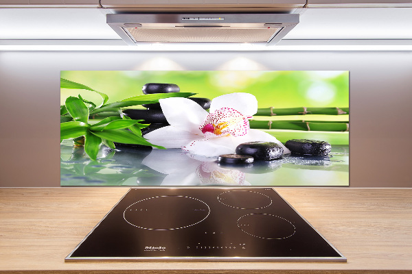 Cooker splashback Orchid