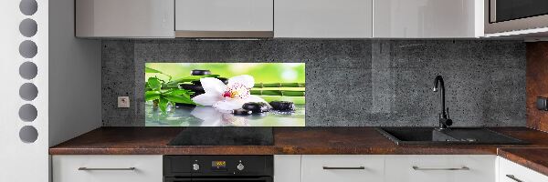 Cooker splashback Orchid