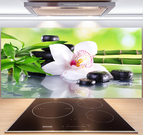 Cooker splashback Orchid