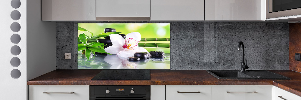 Cooker splashback Orchid