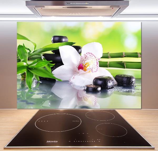 Cooker splashback Orchid