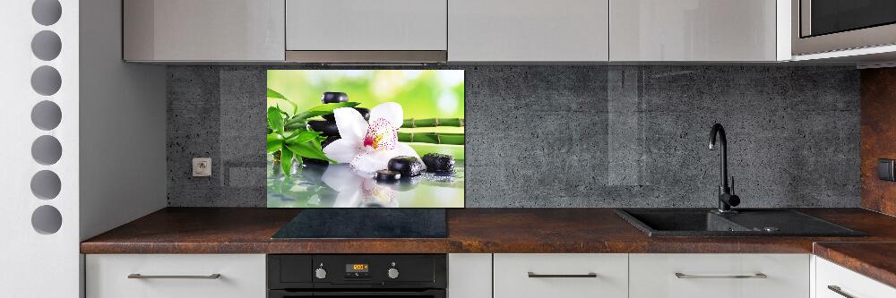 Cooker splashback Orchid