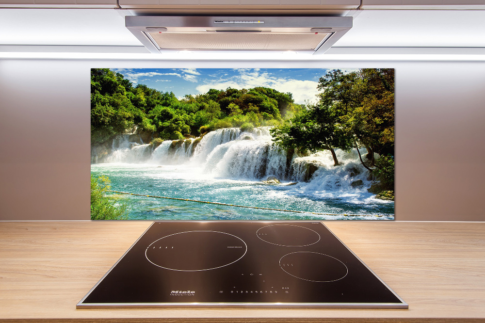 Cooker splashback KRKA waterfall