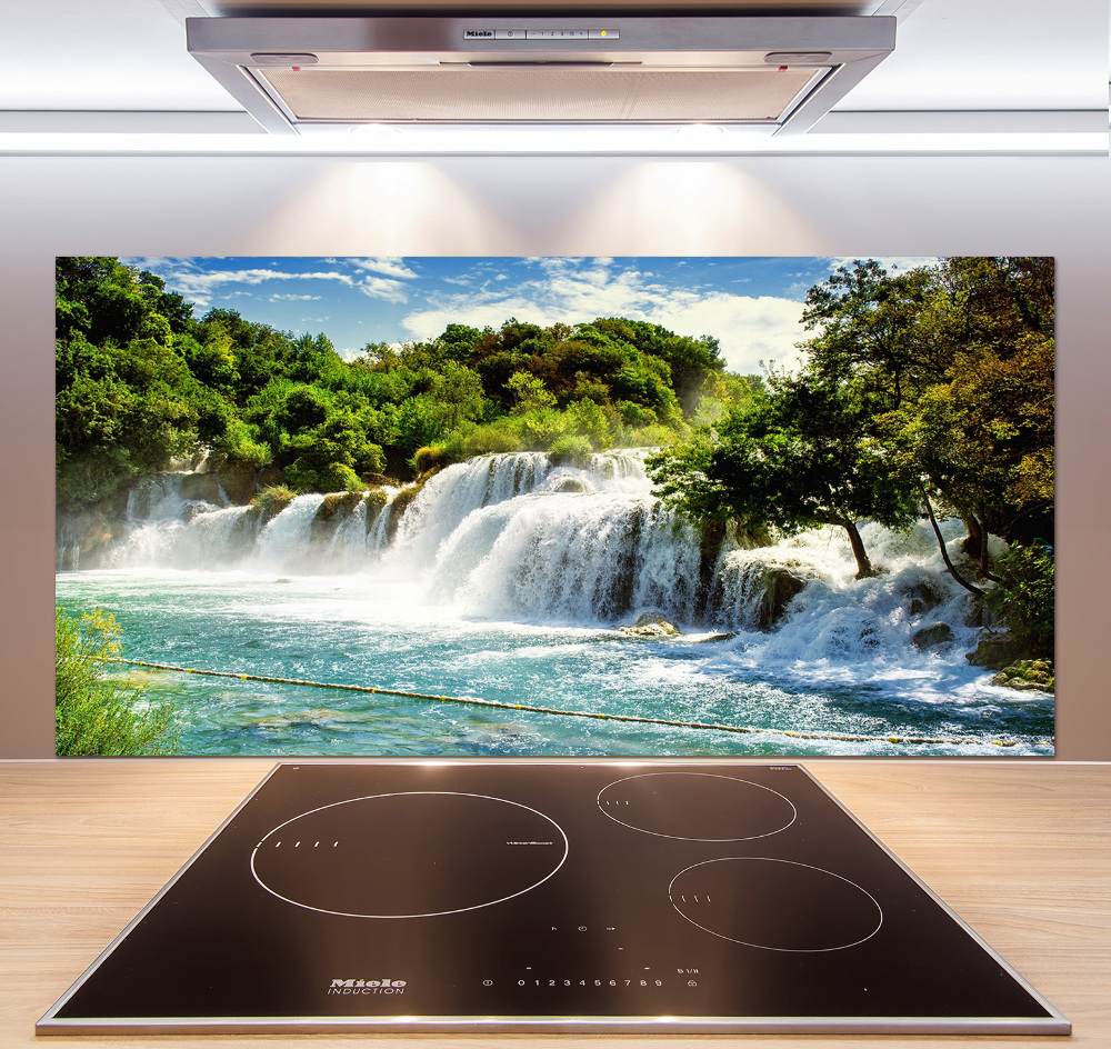 Cooker splashback KRKA waterfall