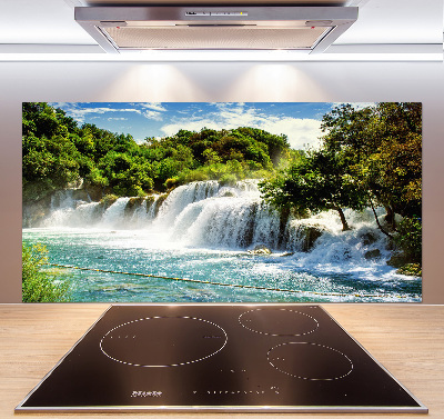 Cooker splashback KRKA waterfall