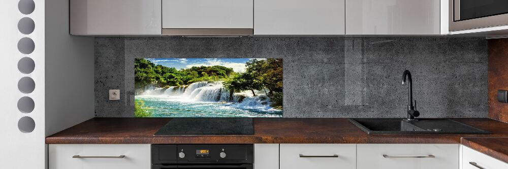 Cooker splashback KRKA waterfall