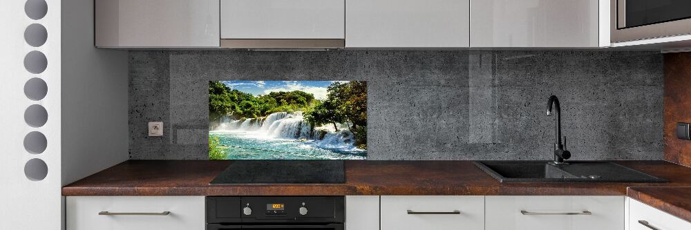 Cooker splashback KRKA waterfall