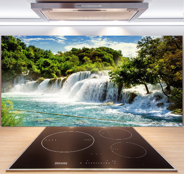 Cooker splashback KRKA waterfall