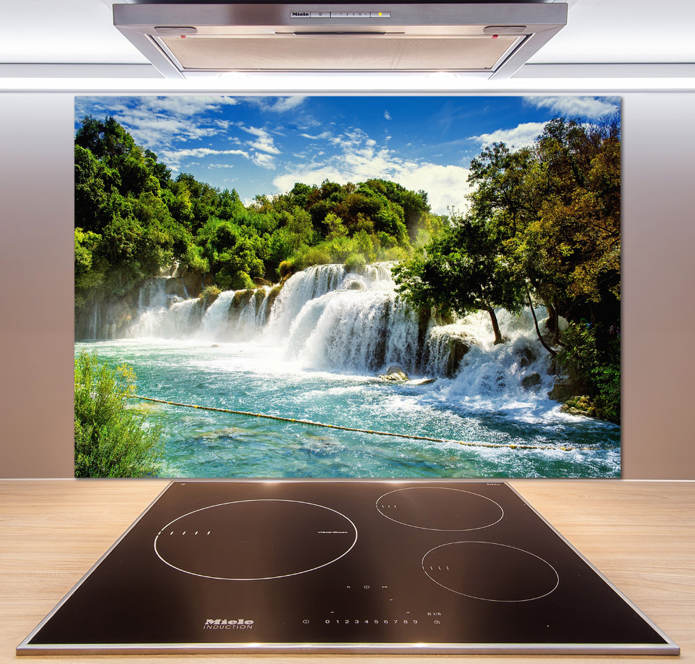 Cooker splashback KRKA waterfall