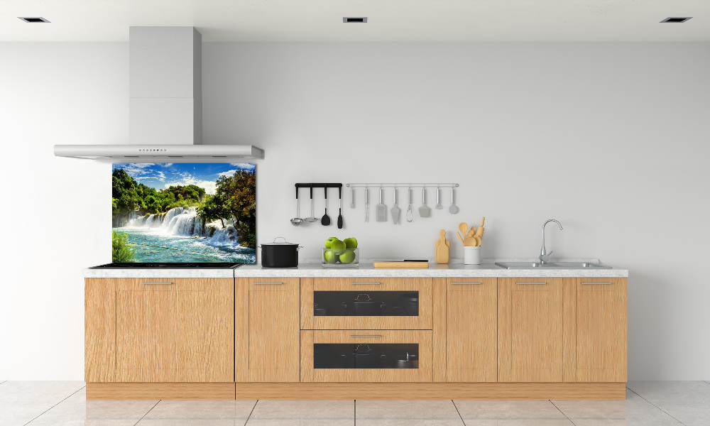 Cooker splashback KRKA waterfall