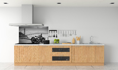 Glass splashback Motorbike