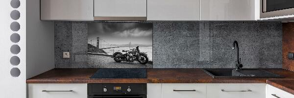 Glass splashback Motorbike