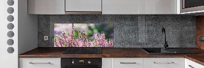 Kitchen wall panels Heather flowers