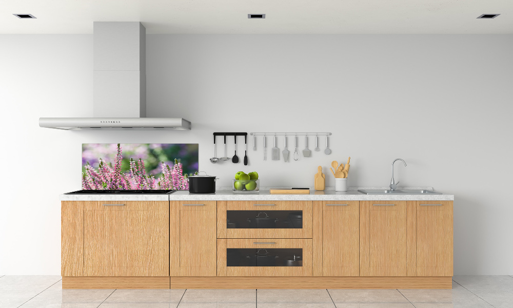 Kitchen wall panels Heather flowers