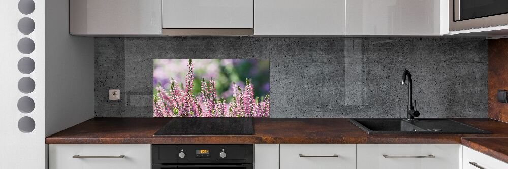 Kitchen wall panels Heather flowers