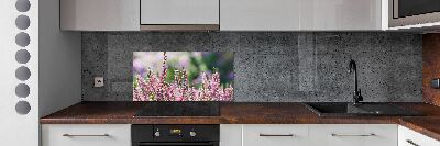 Kitchen wall panels Heather flowers