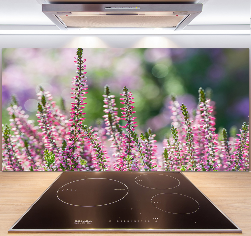 Kitchen wall panels Heather flowers