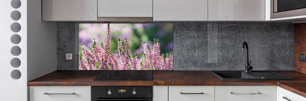 Kitchen wall panels Heather flowers