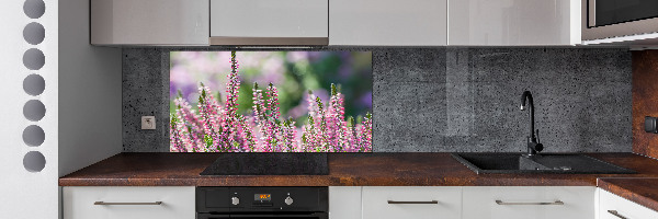 Kitchen wall panels Heather flowers