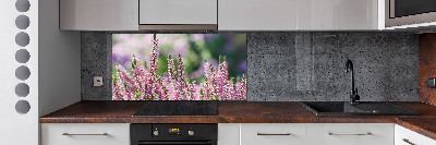 Kitchen wall panels Heather flowers